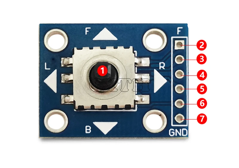 1/5/10 stücke Fünf-weg Navigation Schlüssel Modul Unabhängige Tastatur Schlüssel Schalter Taste 5D Joystick Mikrocontroller – Detail 1