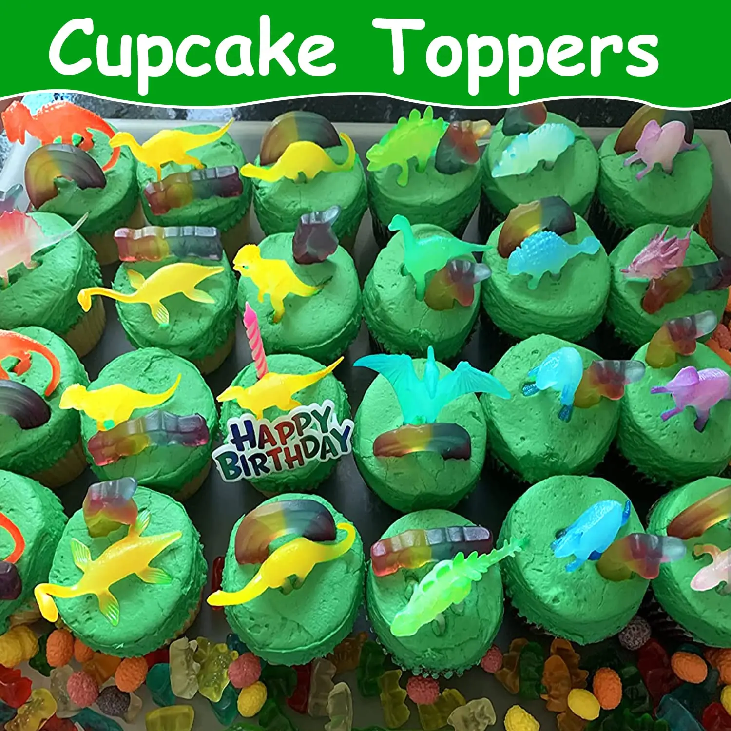 13/26/39 Stück Mini Leuchtende Dinosaurier-Modelle Spielzeug für Jungen Kinder Geburtstagsparty Geschenk Cupcake-Topper Klassenraumpreis – Detail 5