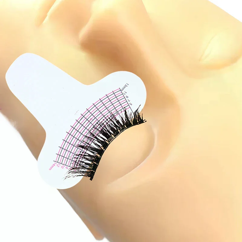 10 pezzi portatile per la misurazione della lunghezza delle ciglia, strumento per il trucco delle sopracciglia in plastica morbida per la crescita dell'estensione delle ciglia