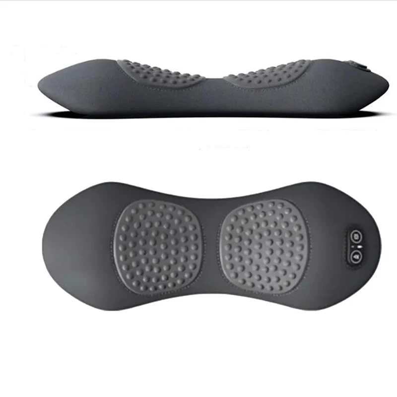 3-in-1 Back Massager Heat Vibration for Back Pain Relief Herniated Disc Stretch Support Traction Lower Back Massage Pillow