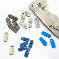 6 Types Titanium Alloy Knife Back Clip Filler Tab BackSpacer Filling Block for Rick Hinderer XM18 XM24 Knives DIY Make Part