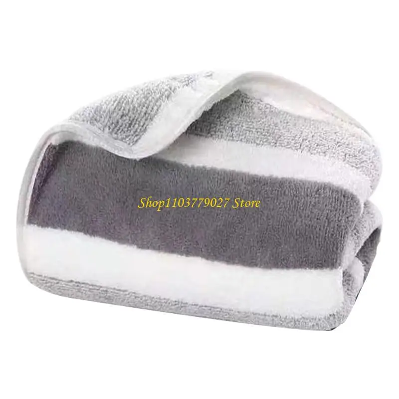 

C4DF Полотенце для рук из кораллового флиса с полосатым узором, быстросохнущее и мягкое на ощупь банное полотенце для пловцов и
