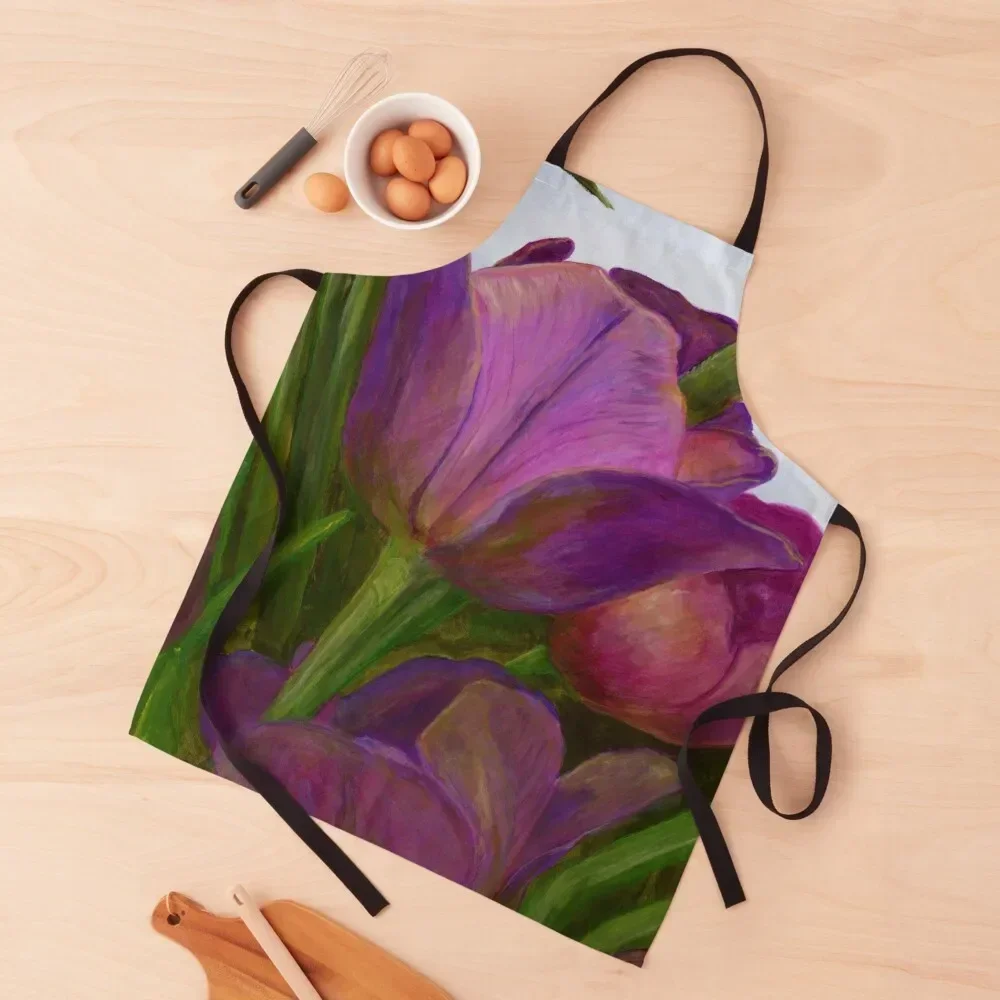 

Razzberry Waves Fine Art by Cecile Grace Charles Apron manicurist Camping Kitchen Items Apron