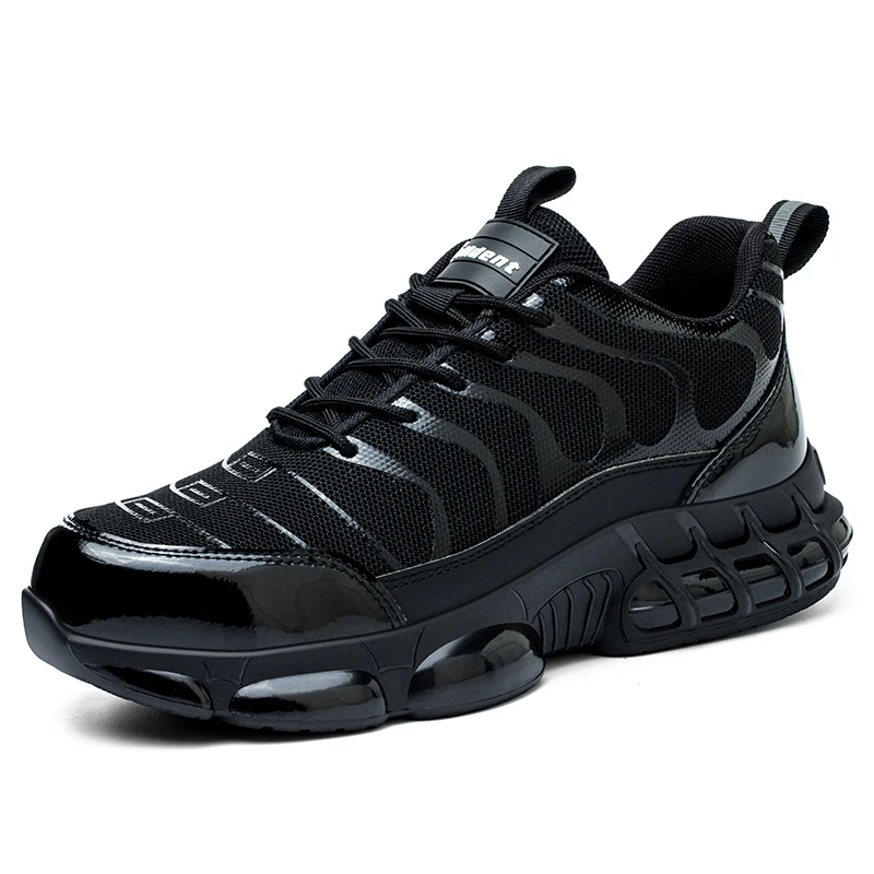 Summer Air Cushion Work Safety Shoes For Men Women Breathable Work Sneakers Steel Toe Shoes Anti-puncture Safety Protective Shoe image 6