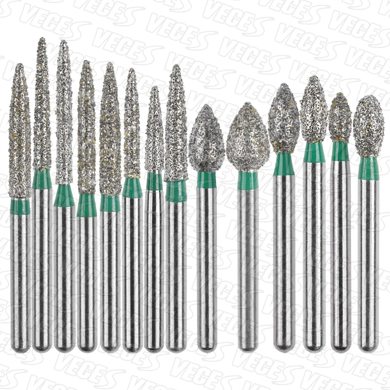 10 Stuks Tandheelkundige Diamant Burs Instrumentatie Boor Extra Fijne Extra Grove Fg 1.6Mm Polijsten Boren Boren Voor Hoge Snelheid Handstuk