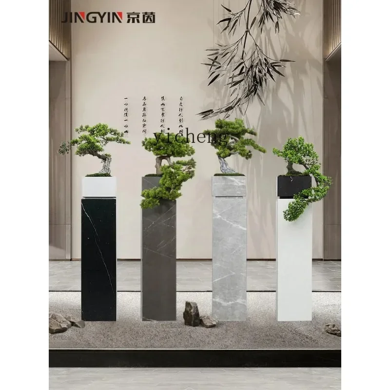 HP-15 Simulated Pine Tree Welcome Pine Bonsai New Chinese Decorative Indoor Landscape Floor-to-ceiling Vase Ornament