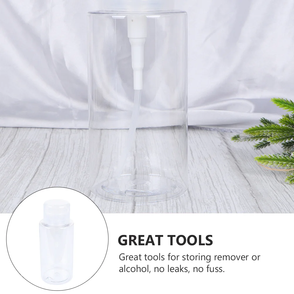 

4 pcs Travel Bottles 200Ml Transparent Portable Refillable Dispenser For Makeup Remover Water Shampoo Essential Oil