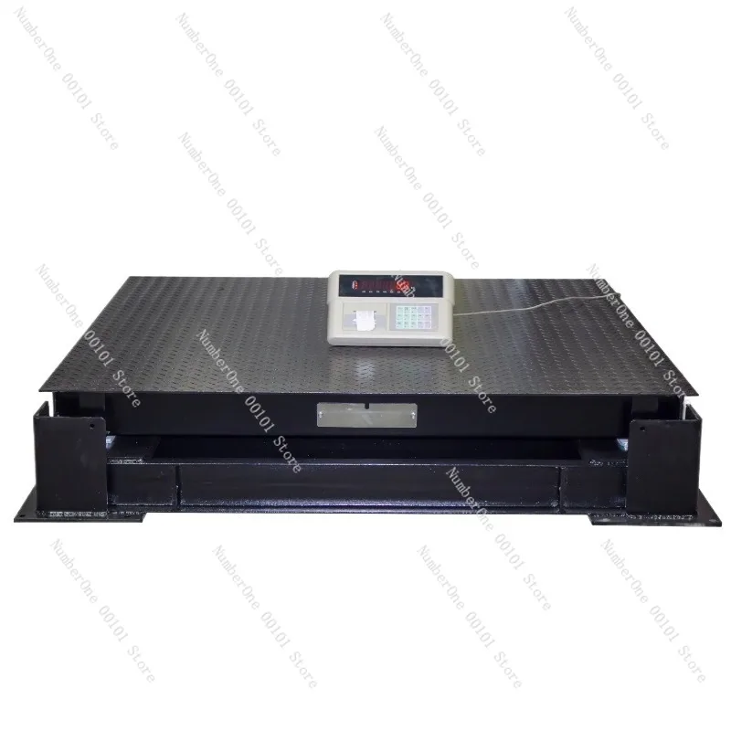 Buffer Steel Platform Scale 1-20 Ton, Heavy-duty Coil Weighing Floor Scale with Double-layer Shock Absorption Design