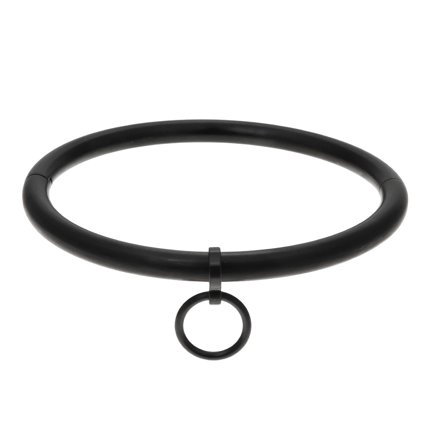Stainless Steel Slave Locking Collar Choker Necklace with Removable O-Ring Torque Jewelry for Women Fashion Accessory