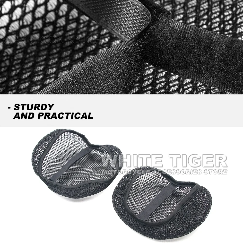 For CFMOTO 675SR R 675 SR-R 675SR-R Motorcycle Seat Cover 3D Mesh Fabric Seat Protect Cushion 675SR Accessories Seat Cover