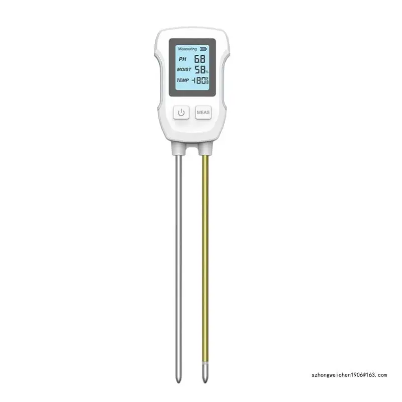 

28GF 3 in 1 Digital Soil Tester Acidity/Moisture/Temperature Meter with Digital Display Metal