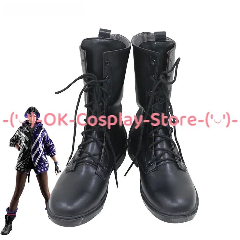 Reina Cosplay Shoes gioco puntelli Cosplay scarpe in pelle PU stivali di carnevale di Halloween su misura