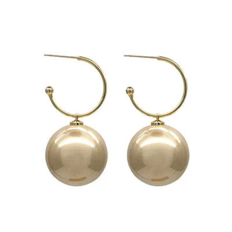 Korean Oversize Pearl Hoop Earrings For Women Girl Unique Twisted Big Earrings Circle Earring Brincos Fashion Statement Jewelry