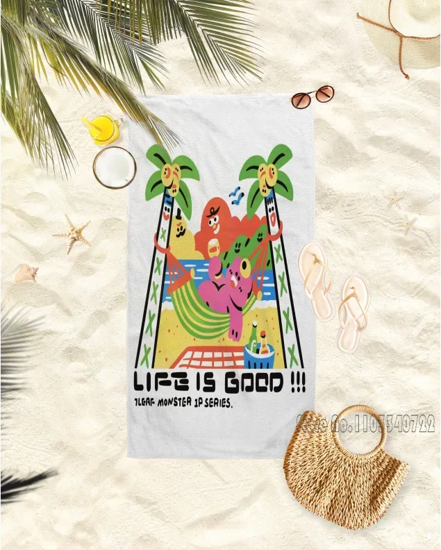 Summer Tour New Style Bath Towels Microfiber Beach Swimming Towel Decor for Kids Gift 75x150cm