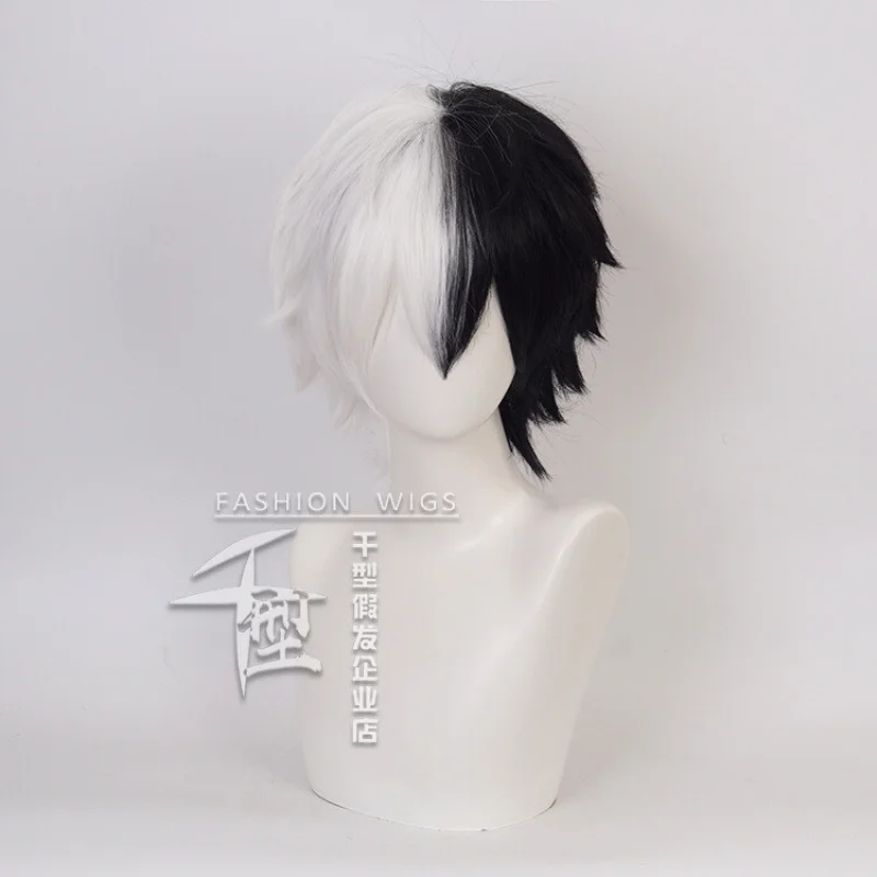 Danganronpa monokuma cosplay traje curto festa cabelo anime peruca perucas