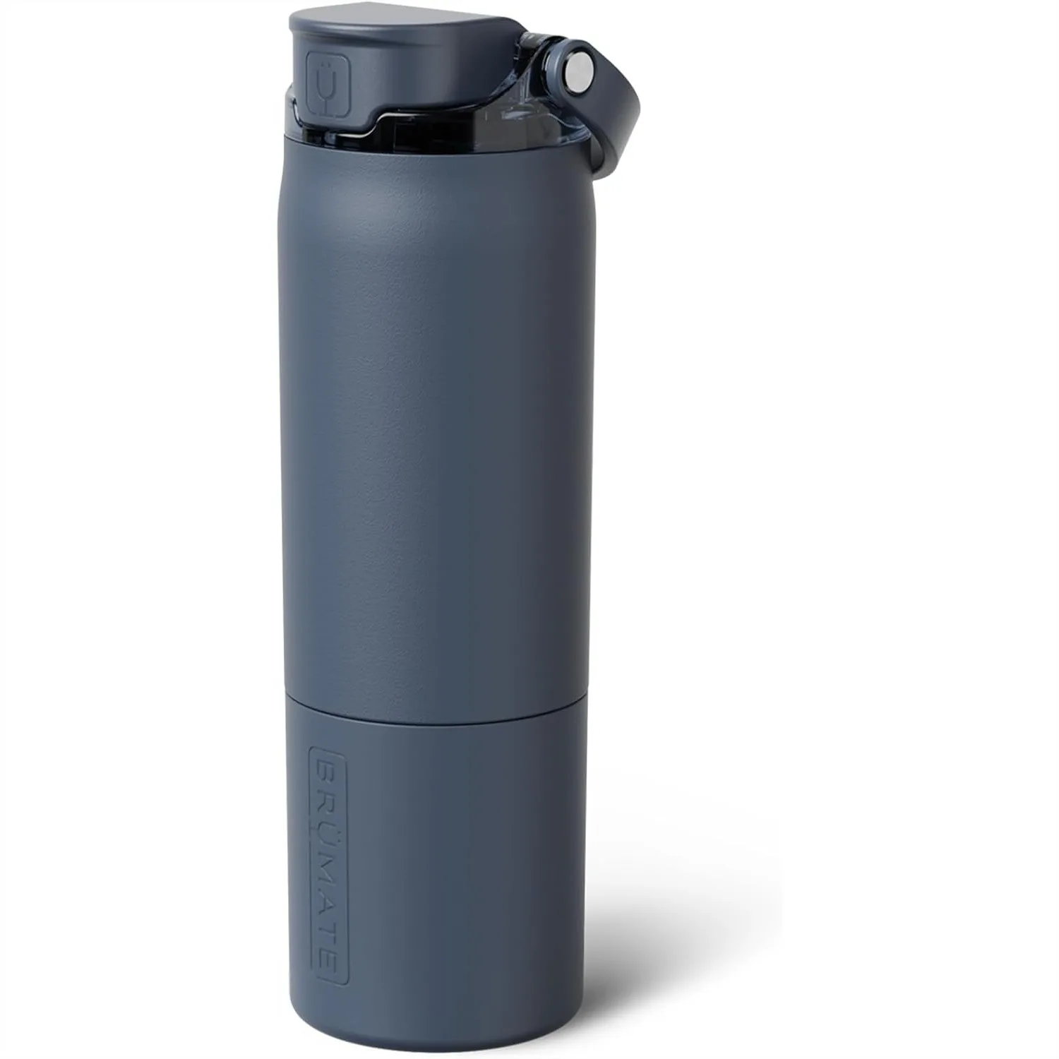 

Insulated Stainless Steel Water Bottle 25oz Leakproof Covered Silicone Straw Cup-Holder Friendly BPA-Free Nightfall Blue