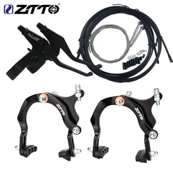 ZTTO 1 Set Bicycle Brakes Long Arm Pliers Brake Calipers C Brake Side Pull Caliper With Brake Pads For Cruiser City Bike