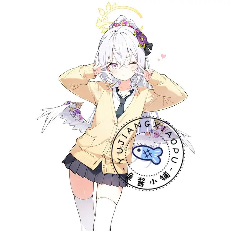 Anime Blue Archive Shirasu Azusa Acrylic Stand Model Figure CosplayTabletop Ornament Decoration Birthday Christmas Fans Gifts