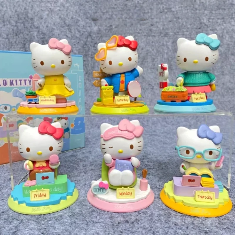 Caja Sorpresa de la Serie Kuromi Chocolate Workshop Dim Sum Dessert Cake Shop, Mini Figura de Acción Kawaii, Modelo Decorativo, Regalos de Cumpleaños para Niñas