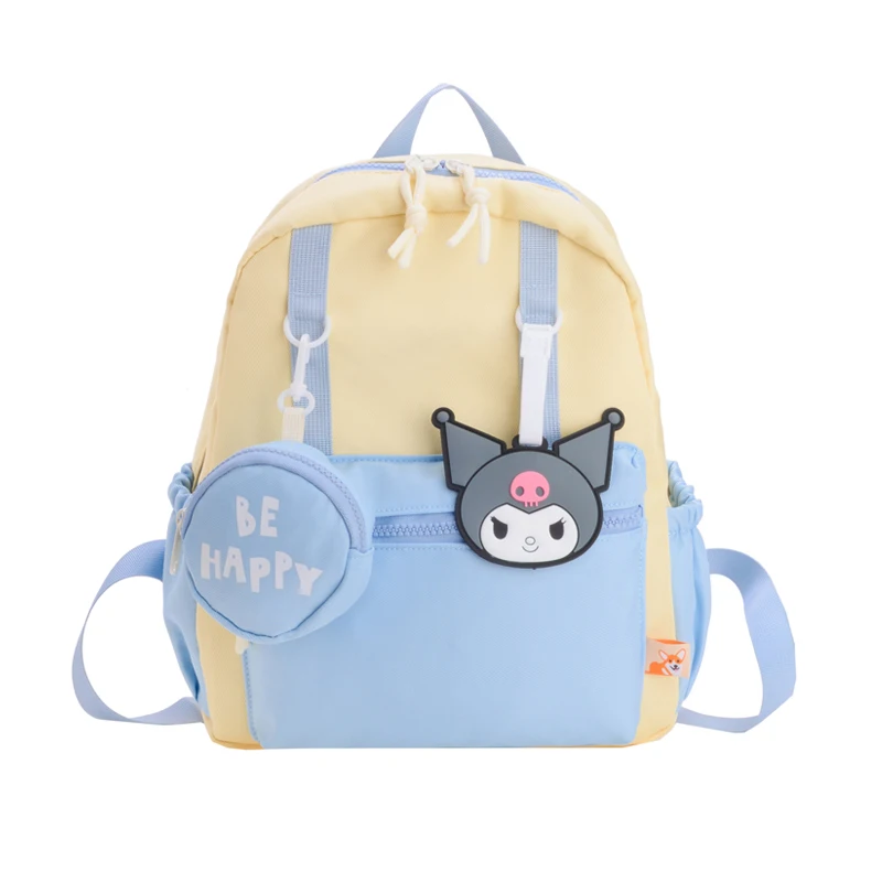 

Sanrio Backpack Kuromi My Melody Cartoon Anime Cute Blue Schoolbag for Girls Boys Children School Use