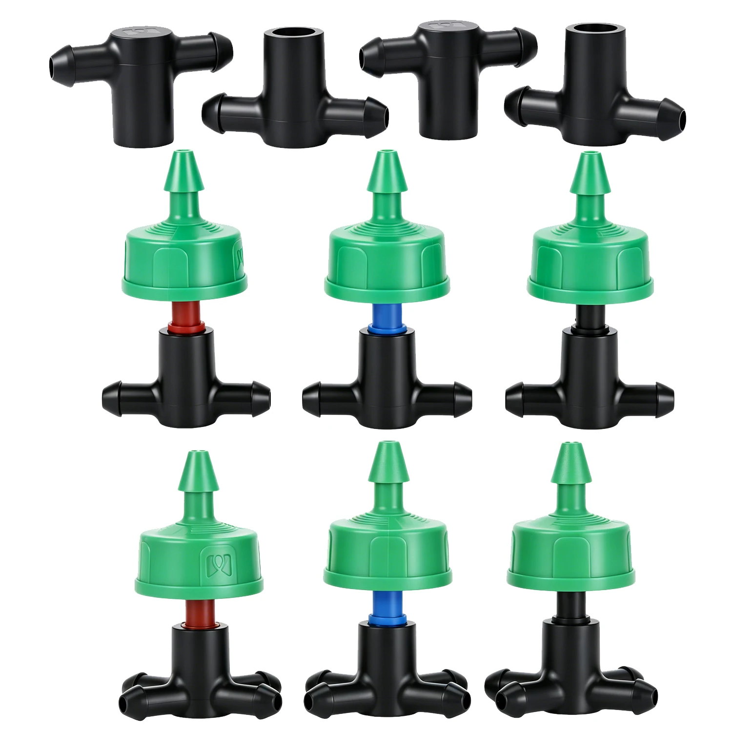 2/4/8L/H Dripper Irrigation 2/4-way Arrow Dropper Connector Cross Water Splitter Emitter Drip Arrow Micro Drip Irrigation System