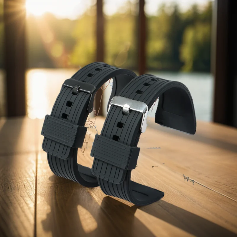 

Large size silicone strap 30x22mm Rubber Silicone Strap Men Sport Waterproof Diving Quick Release Pin Buckle Watch Band Bracelet