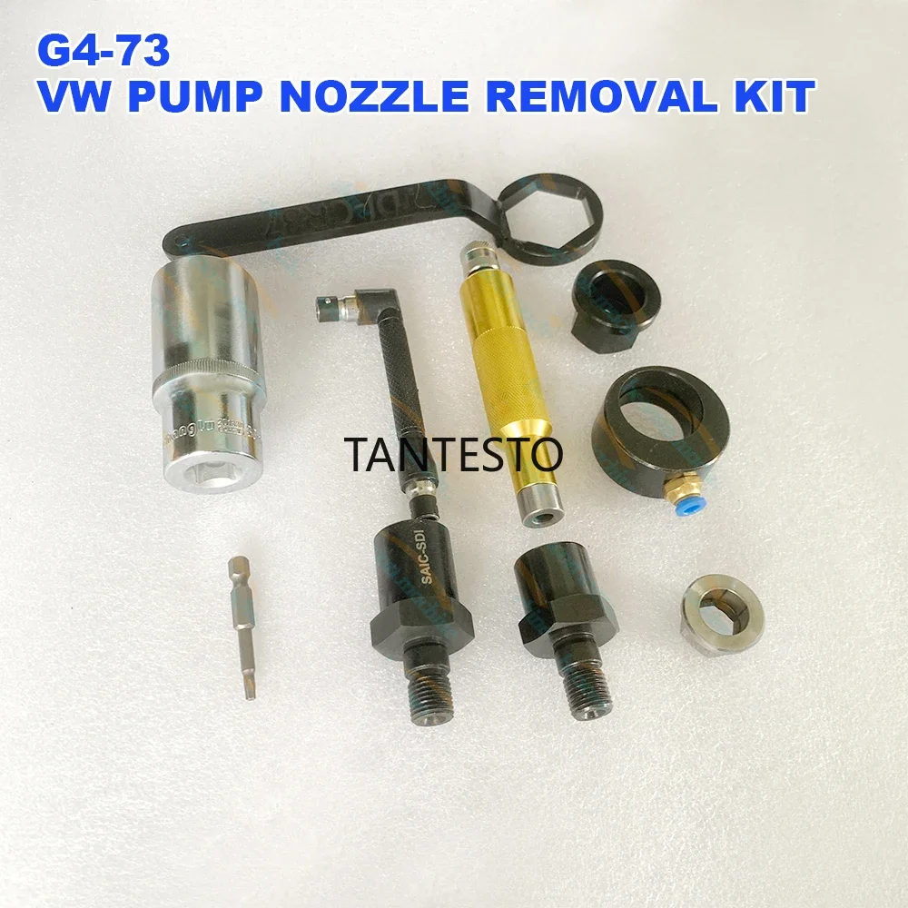 PIZEO Einheitseinspritzdüsen-Demontage- und Montage-Reparaturwerkzeug-Set für Volkswagen Audi Skoda mit Einstellunterlage – Detail 2