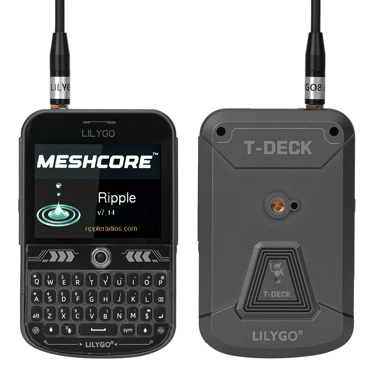 LILYGO T-Deck Plus Meshcore Firmware ESP32-S3 LoRa Development Board LoRaWAN GPS Wireless Mesh LoRa Node External Antenna