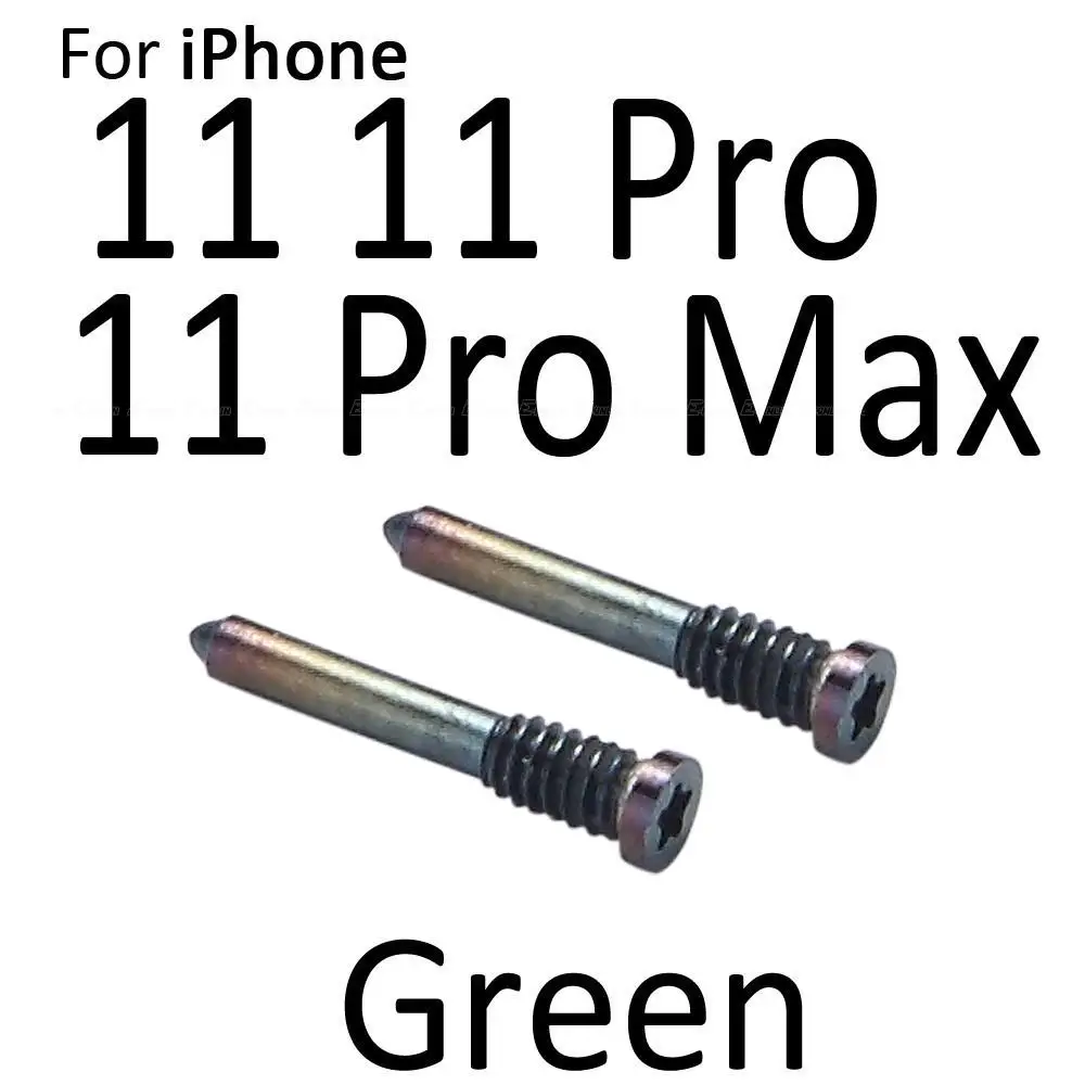 20ชิ้นสกรูด้านล่างชุดสำหรับ iPhone 8บวก12 13มินิ11 P RO X XR XS Max SE 2020สกรูชุดสายฟ้า D Ock Connecter อะไหล่