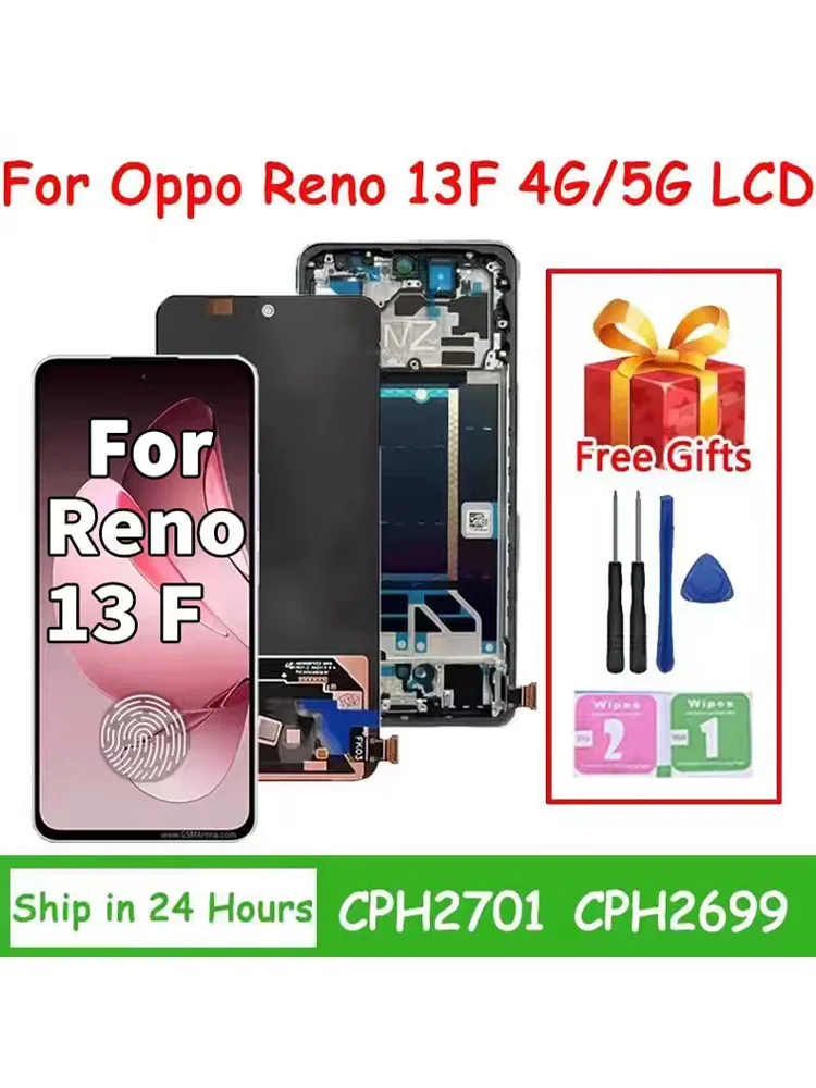 6.67” Super AMOLED Ekran Dotykowy LCD z Digitizerem do Oppo Reno13 F 4G CPH2701 / Reno 13F 5G CPH2699 - Zamiennik Wyświetlacza — zdjęcie produktu 7