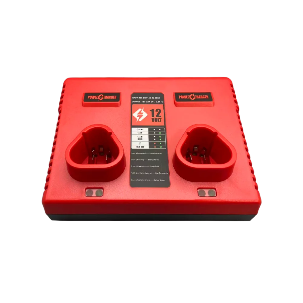 

Replace 4A 12V 14V 18V Rapid Fast Li-Ion Charger Fit For Milwaukee M12-18C Dual Port Multi-Voltage Lithium-Ion Battery M12 M18