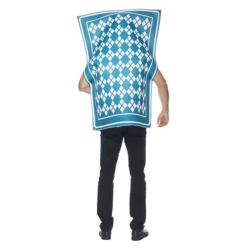 RT01 الكبار مضحك قلوب بوكر الملك الملكة زي هالوين زوجين الإسفنج تونك البطاقات الكلاسيكية تأثيري الأسرة فستان بتصميم حالم جزء Gf1