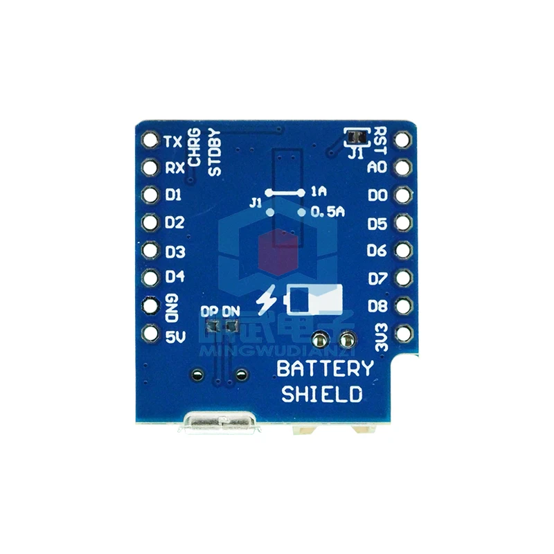 D1 MINI Battery Shield mini single cell lithium battery charging and battery boost shield