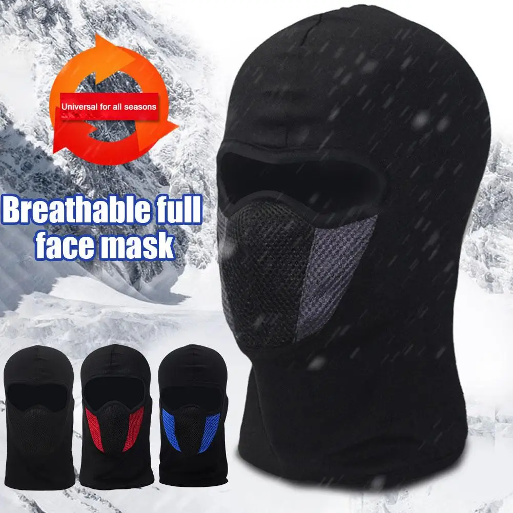 Balaclava Breathable Full Face Mask Ski Cycling Hunting Head Neck Cover Helmet Liner Cap Men Women Cold-Proof Thermal Scarf Hat