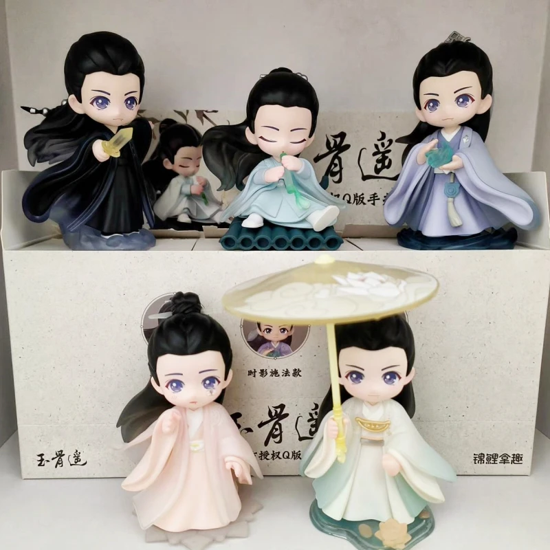 

The Longest Promise Official Original Yu Gu Yao Shi Ying Xiao Zhan Q Version Doll Zhu Yan Ren Min Pvc Figurine Toy Doll Stand