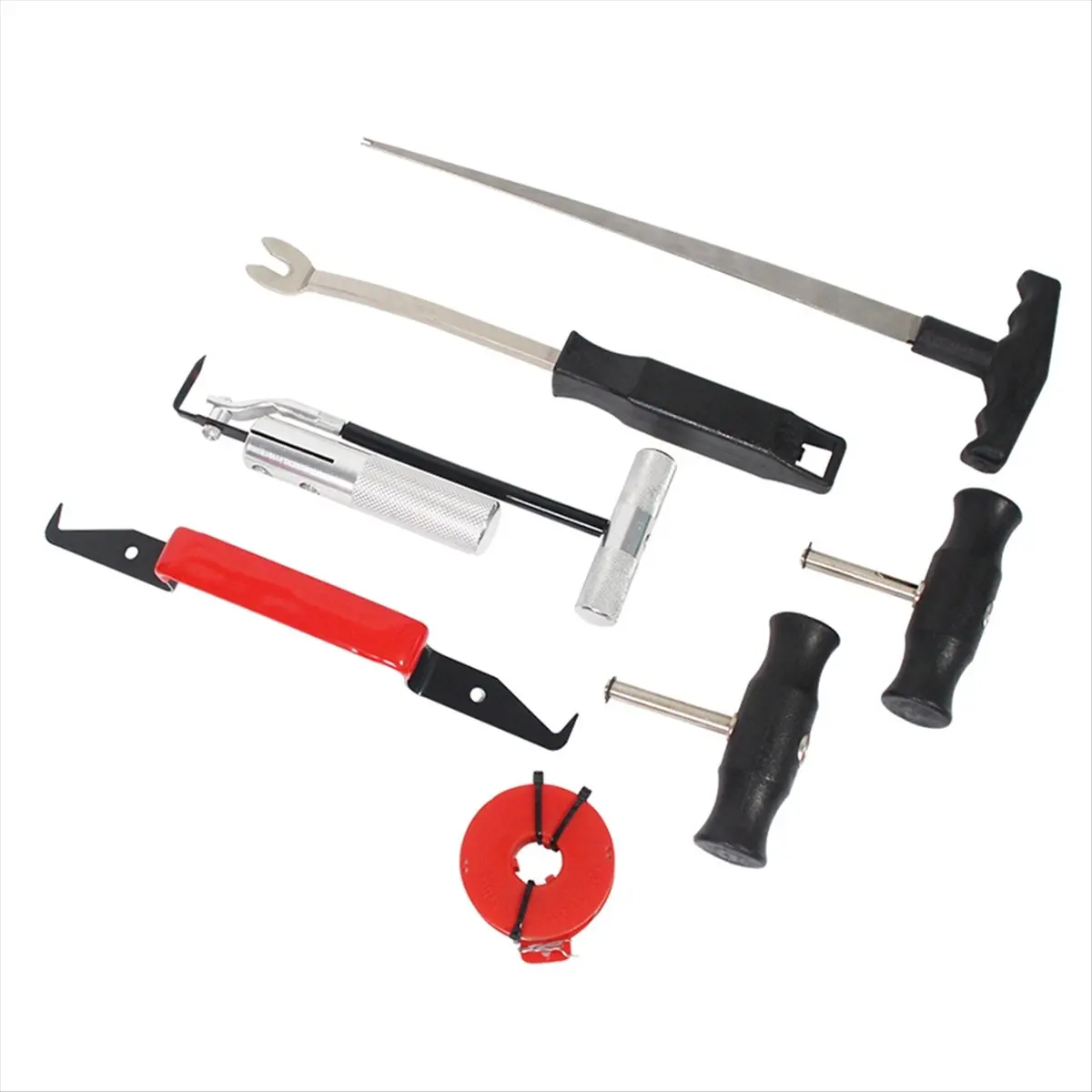 Compatible 7PCS Professional Car Windscreen Windshield Removal Tool Kit Automotive Wind Glass Remover Car Auto Glass Removal Too