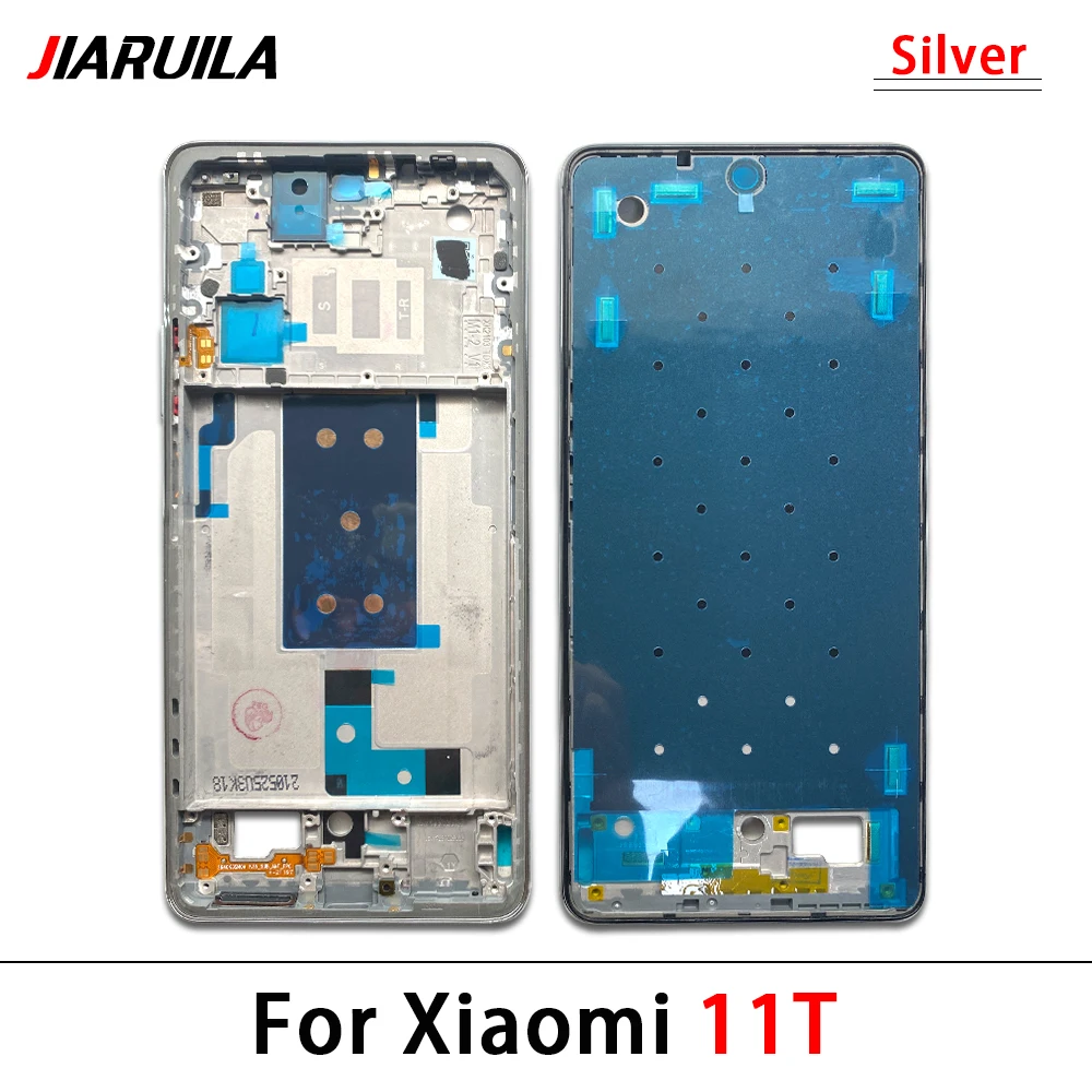 Metal Frame Middle Frame For Xiaomi 11T / 11t Pro Back Battery Cover Rear Housing Middle Frame Bezel Plate