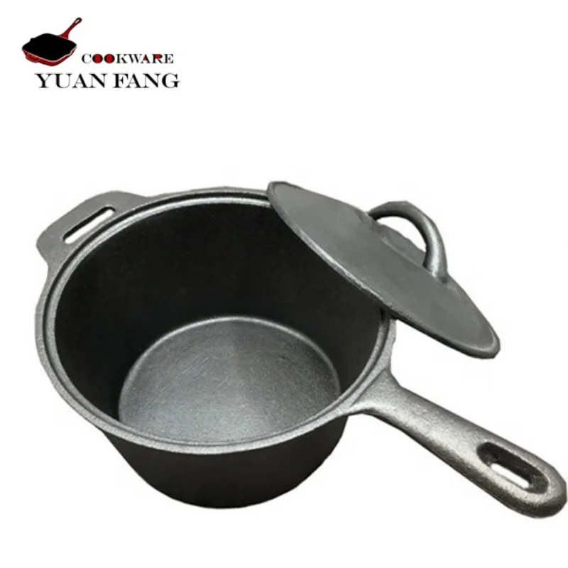 Outdoor Camping Cookware 7 Pieces Cast Iron Pots and Pans Non Stick Cookware Set Cooking Pot