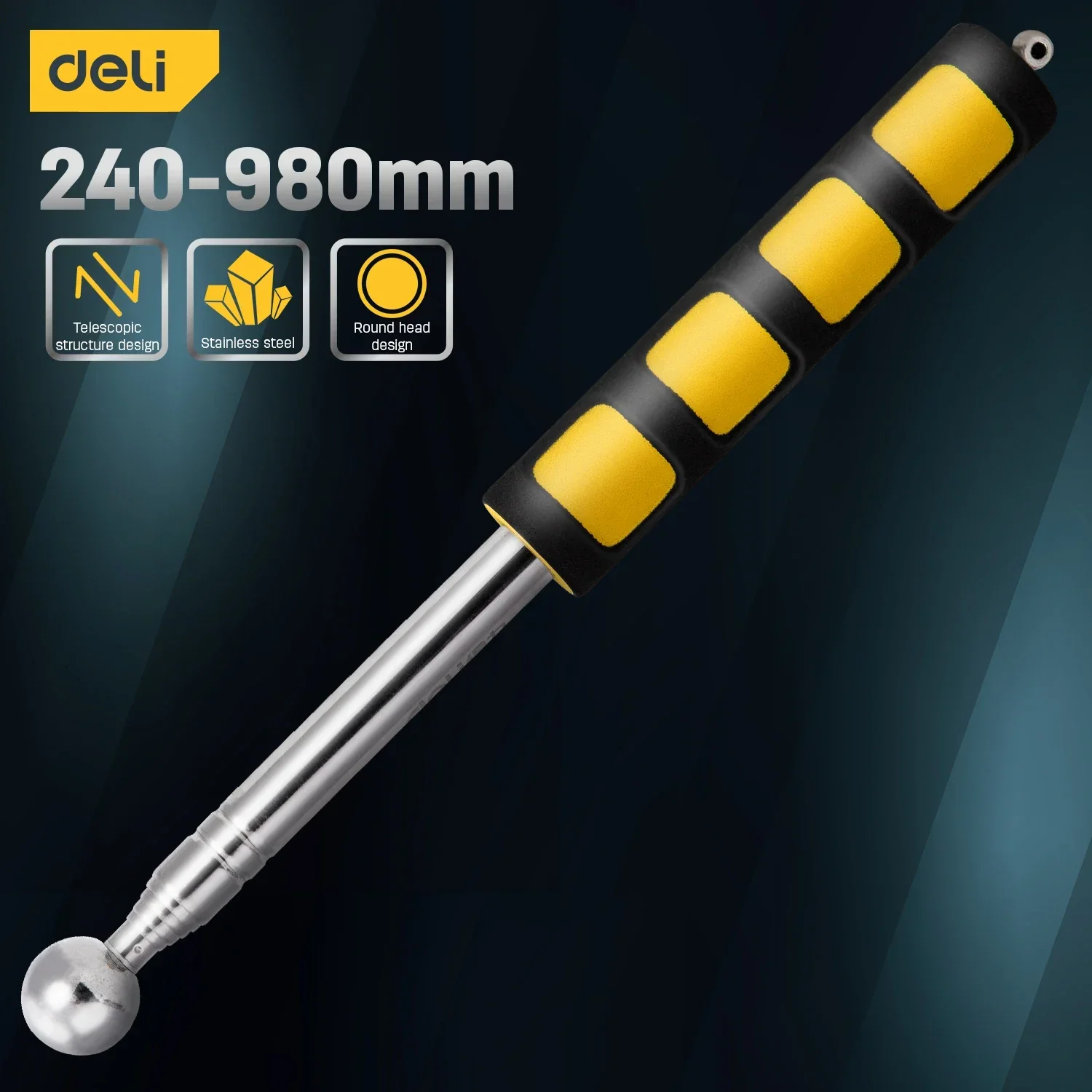 1 قطعة 98/115/160 سنتيمتر متعددة الوظائف تلسكوبي الدفاع عن النفس المطارق فارغة طبل المطرقة غرفة اختبار قضيب غرفة التفتيش أدوات اختبار Metel