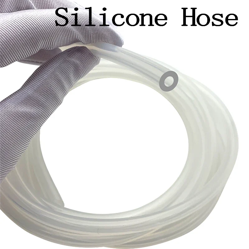 Transparent Flexible Silicone Tubing ID1mm x OD2mm Food Grade Tube Pipe Temperature Resistance Nontoxic 100meter