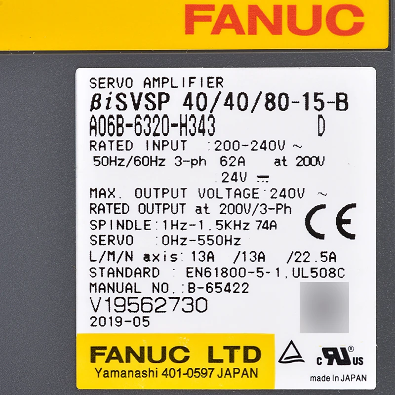 fanuc A06B-6320-H364  FANUC AMPLIFIER fanuc drive A06B-6320-H343 A06B-6320-H344