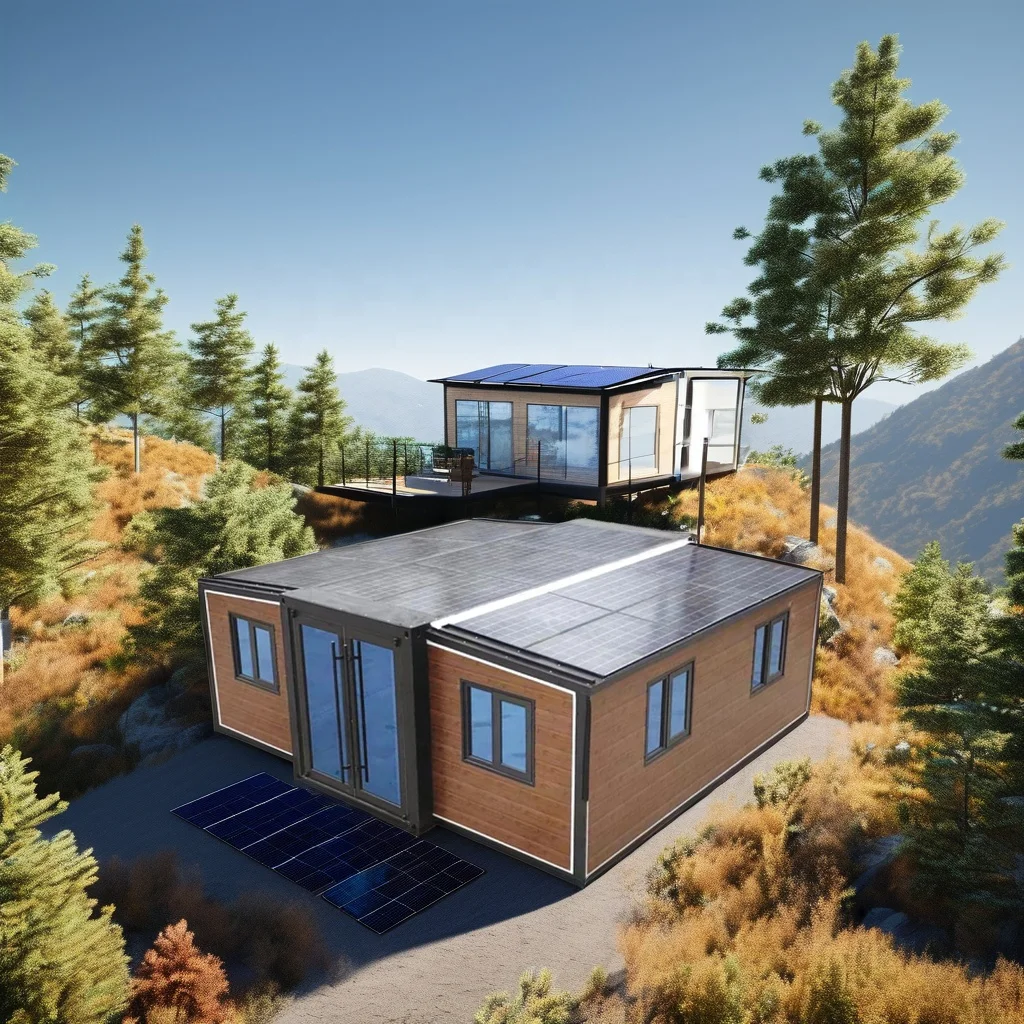 Folding House Easy Install 20ft 40ft with 2 3 4 Bedroom Modular Home Foldable Expandable Container Prefab House