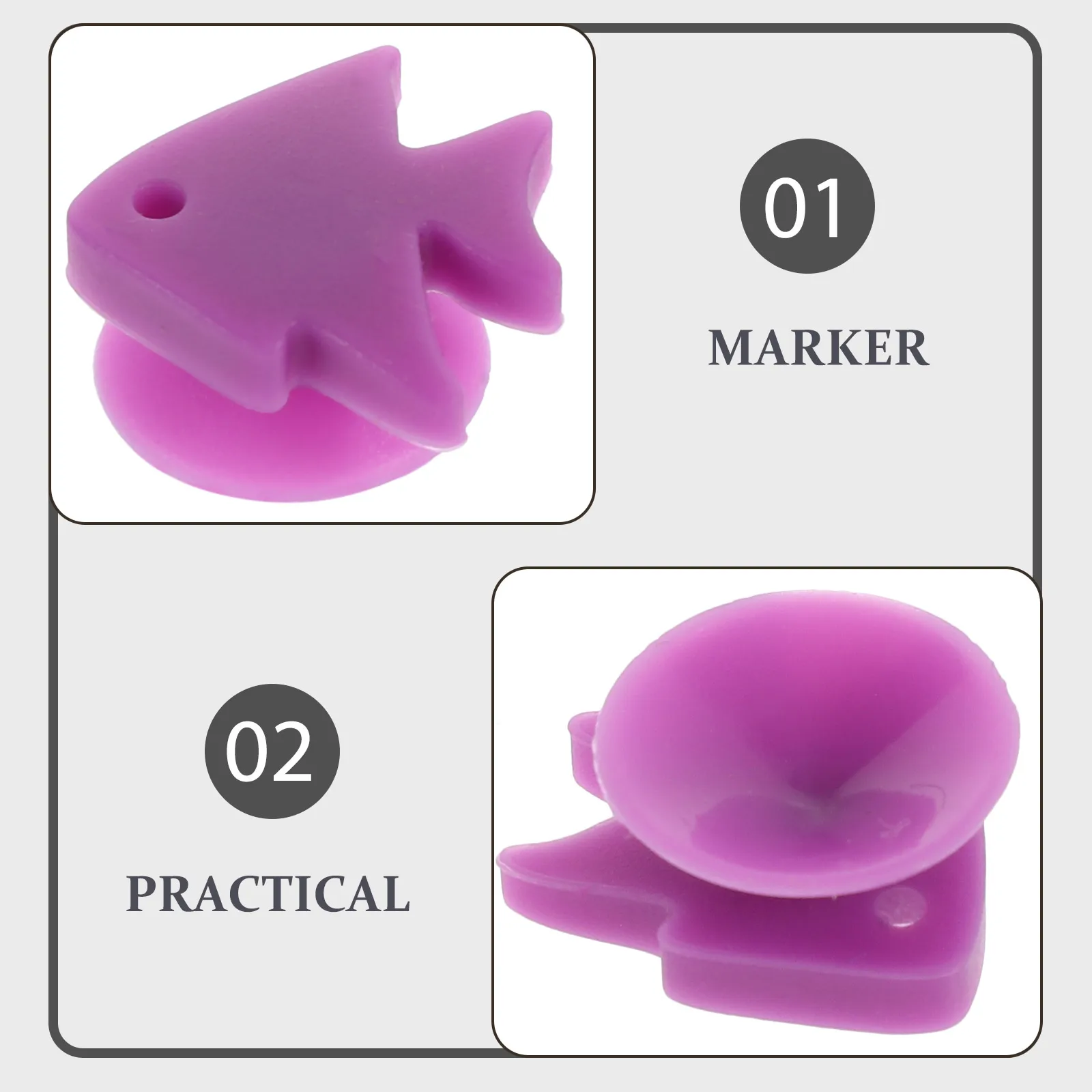 

12pcs Wine Glass Markers Fish Shaped Silicone Drink Tags for Party Martini Glasses Charms Glass Identifiers Gifts