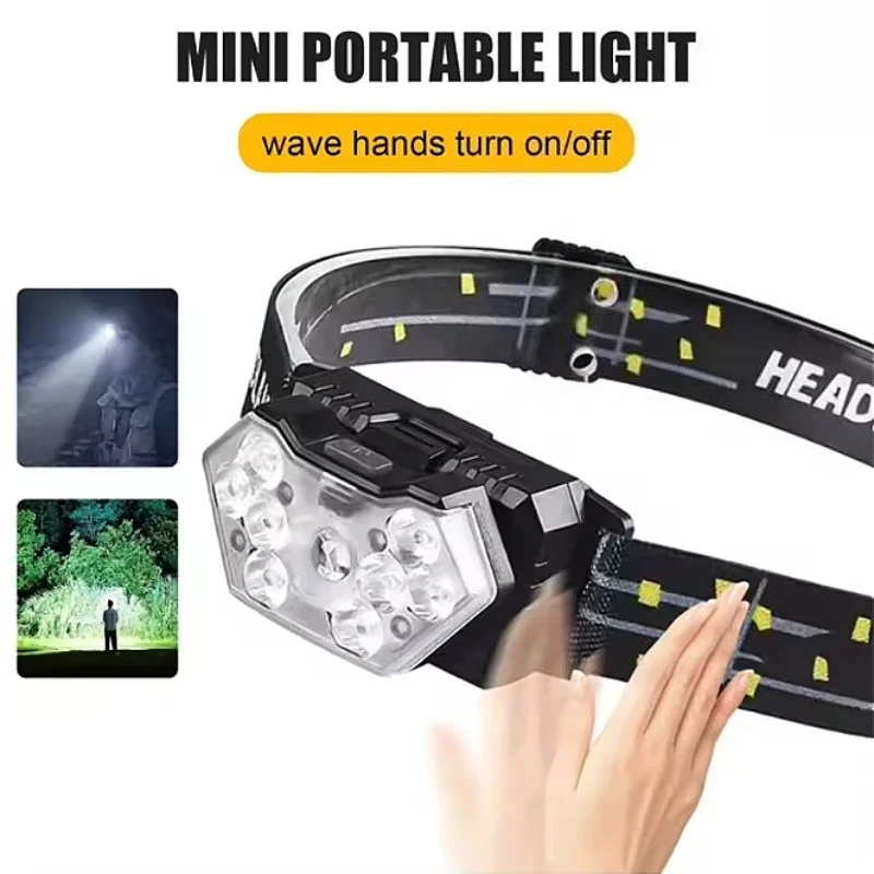 Rechargeable Led Front Flashlight Torch Light Headlamp With Battery Long Lasting Rechargeable Lamps Powerful Led Lamp Lanterna