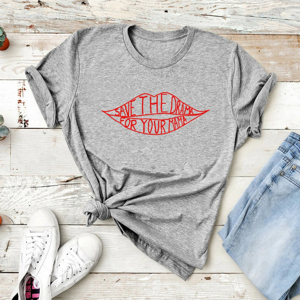 Save The Drama for Your Mama T Shirt Friends Tv Show Rachel Green T-Shirt Unisex Graphic Tees Tops Mothers Day Gift