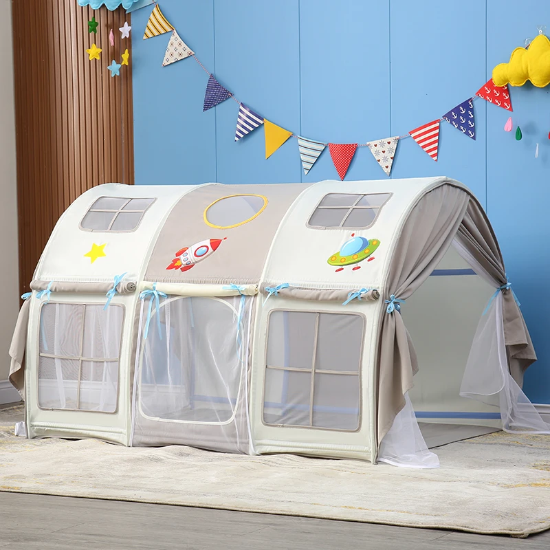 

Cute Cartoon Pattern Foldable Bed Tent Net House With Window Light Blocking Cozy Relax For Boys Girls ABDL Adult