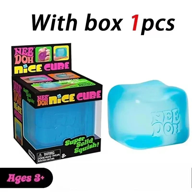 Sofort lieferbar: Squishy NeeDoh Schylling Nice Cube Sensorisches Quetschspielzeug mit superfestem Squish zum Stressabbau und gegen Angstzustände – sensorische Geschenke!
