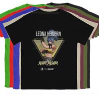 Silent Soldier Leona Heidern Fashion T-Shirt for Men The King of Fighters Game Novelty Pure Cotton Male Camisas Men T Shirtss