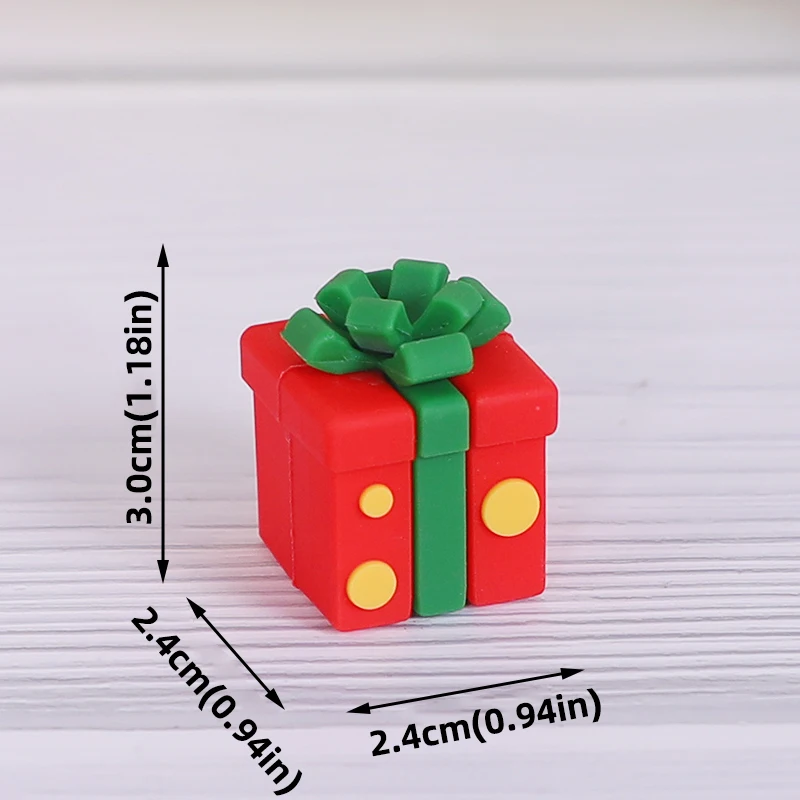 Neue Cupcake-Dekoration für Weihnachtskuchen, weicher Gummi-Weihnachtsbaum, Weihnachtsmann, Schneemann für Neujahr 2025, Weihnachts-Kuchenaufsatz – Detail 17