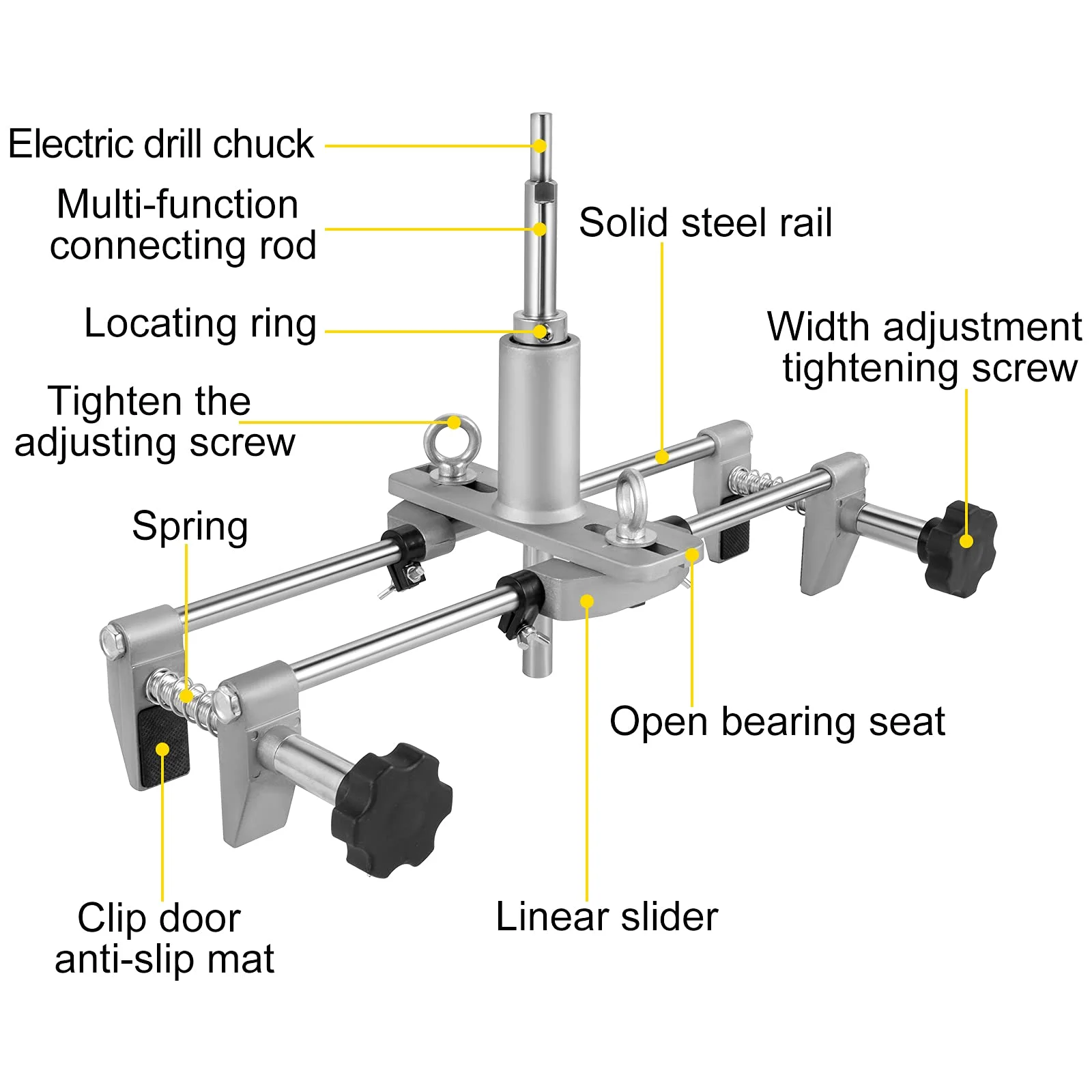 Door Lock Installation Kit Hole Opener Kit for Installing Lock Mortiser Kit for Wooden Doors Mortising Machine